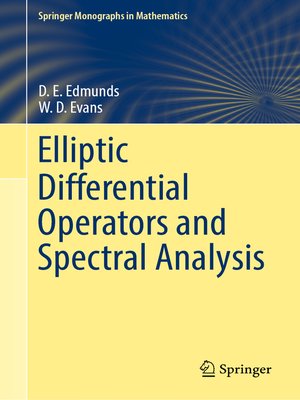 cover image of Elliptic Differential Operators and Spectral Analysis